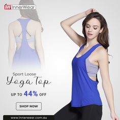 Try our latest collection of sport loose yoga top that are designed to keep you light and cozy and makes your yoga super comfortable. #sportsjersey #yogatop #Shirt #Sleeveless #womenshirt #womenjersey #sportwear #innerwearau #australia #lingerie #lifestyle #womenbibs #womenjersey #yoga #womentop #yogalove #yogafun #womenfashion #latexfashion #onlineshopping #love #fashio Yoga Top, Yoga Tops, Sport Wear, Shop Now, Womens Tops