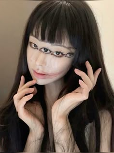 xiaohongshu junji ito tomie cosplay makeup look manga horror anime girl Tomie Cosplay Outfit, Tomie Junji Ito Makeup, Junji Ito Makeup, Tomie Junji Ito Cosplay, Junji Ito Cosplay, Tomie Makeup, Junji Ito Tomie