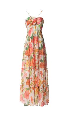 SPAGHETTI STRAP FLORAL PRINT MAXI DRESSIntroducing our Spaghetti Strap Floral Print Maxi Dress, the perfect addition to your summer wardrobe. This dress features a beautiful floral print that will make you stand out in any crowd. The slim spaghetti straps add a touch of elegance to the dress, while the figure-skimming silhouette flatters your body shape.Designed with your comfort in mind, this dress is made from lightweight and breathable fabric, ensuring that you stay cool and comfortable all s Dress With Halter Neck, Earthy Outfits, Elegant Maxi Dress, Floral Print Maxi Dress, Floral Print Maxi, Dress Spaghetti, Plus Dresses, Printed Maxi, Floral Maxi