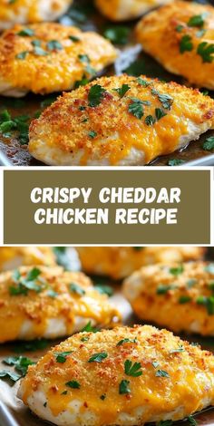 Discover the irresistible flavor of Crispy Cheddar Chicken Perfect for a satisfying dinner, this easy-to-follow recipe will have everyone asking for seconds Learn the secret to its crispiness and cheesy goodness