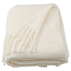 a white blanket folded on top of each other