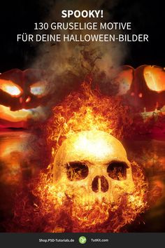 the poster for spooky's halloween movie, featuring two pumpkins and a skull