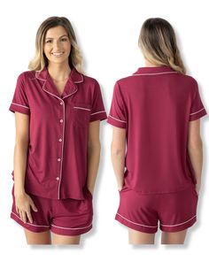 PRICES MAY VARY. SOFT FABRIC - Designed to wear before, during, and after your pregnancy. The sleek fabric is gentle on mom and baby’s sensitive skin and adds a touch of elegance to your maternity and postpartum wardrobe. COMFORTABLE AND STYLISH - This classic button down pajama set features a timeless design updated with fashionable details including delicate piping, notched collar, and pockets. IDEAL FOR POSTPARTUM AND NURSING - The short-sleeve top has easy, button-down nursing access and ope Postpartum Wardrobe, Maternity Pajama Set, Nursing Pajama Set, Maternity Nursing Pajamas, Nursing Pajamas, Maternity Pajamas, Classic Pajamas, Skin To Skin, Maternity Nursing