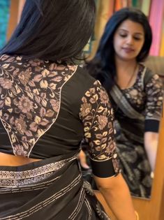 Model Blouses, Simple Saree Blouse Designs, Kalamkari Blouse Designs, Blouse Designs High Neck, Backless Blouse Designs