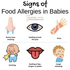 the signs of food allergies in babies