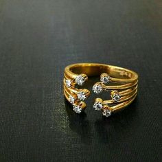 Vanku Rings Gold, Signity Ring, Jwellary Design, Modern Gold Ring, Gold Ring With Diamond, Gold Jewelry Stores, Wedding Jewellery Collection, Fantasy Closet