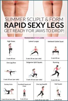 Get ready for summer with our Rapid Sexy Legs Workout! Tone and sculpt your legs quickly with this effective workout routine. Perfect for getting those legs beach-ready in no time. Pin it now to achieve your fitness goals! #weightloss #weightlossworkout #Legsworkout Back Of Leg Exercises, Exercises For Buttocks And Thighs, Leg Pilates, Thigh Workout, Leg Workouts, Leg Exercises, Quick Workout Routine, Body Workout Plan