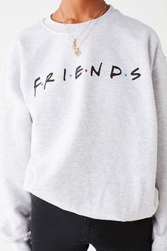 Slide View: 3: Friends Logo Crew-Neck Sweatshirt Friends Logo, Friend Logo, Tokyo Street Fashion, Sweatshirt Outfit, Nike Sweatshirts, Grunge Style, Sweater Weather