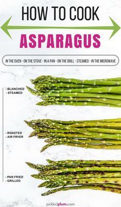 how to cook asparagus in the oven with instructions on how to cook them