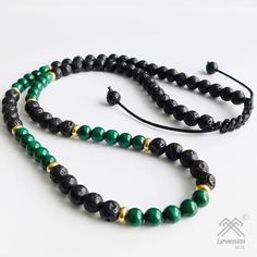 Collar Hippie, Lava Stone Necklace, Malachite Necklace, Necklace Mens, Gold Vermeil Jewelry, Basic Jewelry, Healing Crystal Jewelry