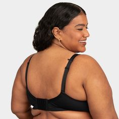 Made to Fit Your CurvesTM, the Fit For Me? 360 Stretch Plus Size Supportive Seamless Bra is what your top drawer has been missing. It's a game-changer with its seamless comfort stretch, designed to mold to your shape like a dream. But it doesnt stop there this bra has targeted engineered support zones and uplifting inner support for that natural, forward-facing look. Say goodbye to those pesky wires and hello to wireless comfort. And it's not just any coverage; it's full coverage with a comforta Strappy Sports Bras, Racerback Sports Bra, Seamless Bra, Confidence Boost, Top Drawer, Bra Cups, Wide Straps, Game Changer