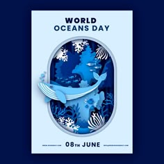 a poster for the world oceans day