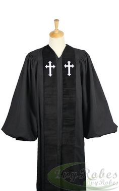 Custom John Wesley Clergy Robe with Logo John Wesley, African Dresses For Women, African Dresses, African Dress