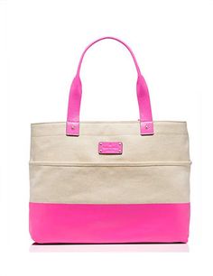 Kate Spade New York Horseshoe Cove Magazine Tote Study Bag, Pink Tote Bags, Kate Spade Tote Bag, Top Handle Handbags, Pink Tote, Ink Stain, Kate Spade Purse, Pen Ink, Pink Top