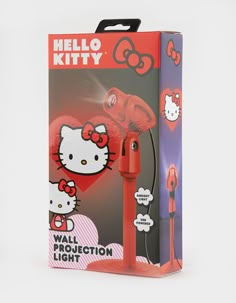 the hello kitty wall projection light is in its box