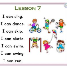 English Reading activity for kids , kindergarten , preschool . English learning activity . lesson English Learning Spoken For Kids, Learn English For Kids Teaching Ideas, Spoken English For Kids, Sentences Kindergarten