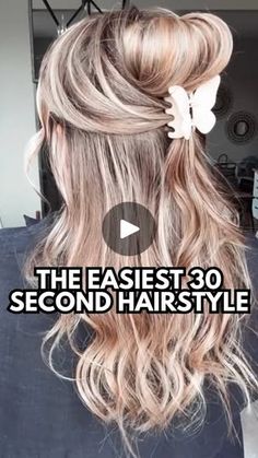 the easyest 30 second hairstyle