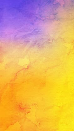 an orange and yellow watercolor background with blue sky in the background