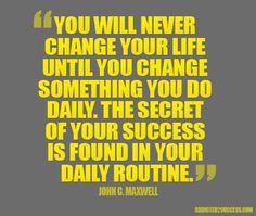 a quote from john c maxwell about change in life and how to use it for the next