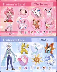 the pokemon characters are all different colors and sizes