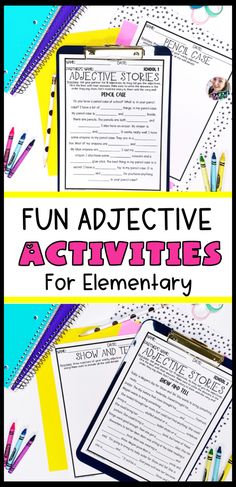 the fun and engaging activities for elementary students to do with their writing skills, including an interactive