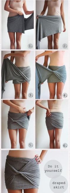 the instructions for how to tie a skirt around your waist and bottom, but without any bra