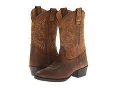 Ariat Heritage Western (Toddler/Little Kid/Big Kid) Kids Cowboy Boots, Country Shoes, Girl Cowboy Boots, Brown Cowboy Boots, Flower Girl Shoes, Wedding Boots, Boot Pulls, Boating Outfit, Slip On Boots