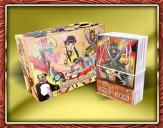 an image of two boxes with anime characters on them