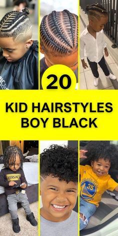 The best kid hairstyles boy black are here, highlighting braids and braided patterns. These hairstyles are a blend of tradition and modern style, providing a unique and eye-catching look for young boys. Kid Hairstyles Boy, Boys Braided Hairstyles Kid Hair, Cornrows For Boys, Boys Haircuts Curly Hair, Boy Braid Styles, Hairstyles Boy