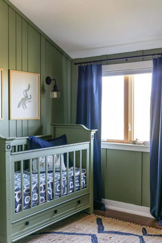 35 Adorable Sage Green Nursery Ideas Light Blue And Green Nursery, Blue And Green Nursery Boy, Gold Baby Room, Blue Decor Ideas, Green Outdoor Furniture, Sage Green And Blue