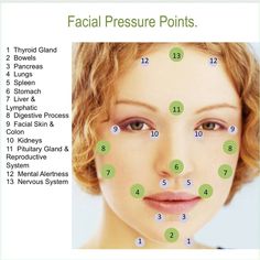 Accupressure Point On Face, Pressure Point Massage, Face Pressure Points Facial Massage, Face Pressure Points, Diagram Of The Heart, Facial Pressure Points, Head Diagram, Accupressure Point, Reflexology Pressure Points