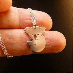 Cute Koala Bear, Cute Koala, Basic Jewelry, Bottle Necklace, Zooey Deschanel, Pet Necklace, Silver 925 Necklace, Necklaces For Women, Chakra Healing