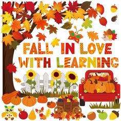 an image of fall in love with learning