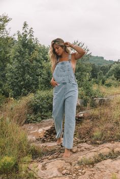 ~ 100% Cotton ~ Side button closures ~ Chest pockets ~ Side pockets ~ Model is 5'9" wearing a size Medium Farmer Overalls, Denim Overalls Outfit, Women Reference, Cute Overalls, Overalls Fashion, Overalls Outfit, Senior Picture Outfits, Country Fashion, Jean Overalls