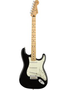 an electric guitar with a black body and white pick up on it's neck