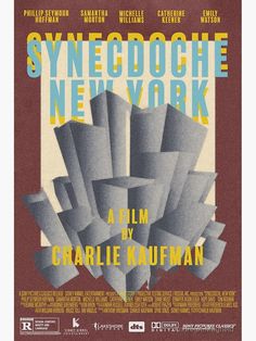 a movie poster for the film synecdoche new york, starring charlie kuffman