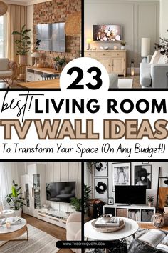 the best living room tv wall ideas to transform your space on any budget