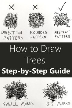 how to draw trees step by step guide