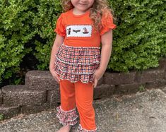 Candy Corn Outfit for Baby Girls - Etsy Girls Clothing, Girl Outfits