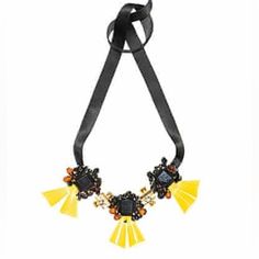 Marni Studded Statement Necklace Hr11-20 Shows Some Signs Of Wear But Still Has A Lot Of Life Left Chic Yellow Jewelry For Party, Marni Jewelry, Crazy Jewelry, Weird Jewelry, Black N Yellow, Womens Jewelry Necklace, Statement Necklace, Jewelry Necklaces, Women Jewelry