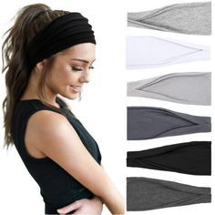 New! 6 Pcs Women's Headbands Boho Workout Exercise Sports Fitness Yoga Elastic Stretch Non Slip Activewear Hair Bands - Made Of Stretchy Non-Slip Material Cloth Headband - They Are 8.5 Inch Long And 3.8 Inch Wide When Flat. 17 Inch In Diameter Before Stretching Around Your Head. - Ideal Gift For Her Thank You! Knotted Headwrap, Summer Hair Accessories, Yoga Hair, Running Headbands, Sport Hair, Workout Headband, Yoga Headband, Sports Headbands, Boho Headband