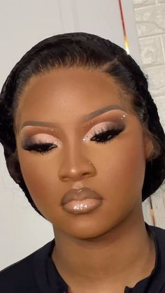 Black Wedding Makeup, Black Bridal Makeup, Natural Glam Makeup, Brown Skin Makeup