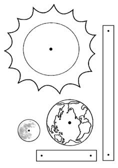 the sun and planets are shown in this coloring page