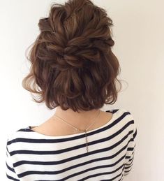 Easy Formal Hairstyles, Updo Styles, Up Dos For Medium Hair, Cool Braids, Short Wedding Hair, Penteado Cabelo Curto, Short Hair Updo, Trending Hairstyles, Half Up Hair