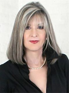 Find many great new & used options and get the best deals for Occident Gray With White Mid-length Straight Wig at the best online prices at eBay! Free shipping for many products! Beautiful Gray Hair, Silver Hair Color, Gray Hair Highlights, Long Gray Hair, Jaclyn Smith, Grey Hair Color, Straight Human Hair, Grey Hair, Great Hair