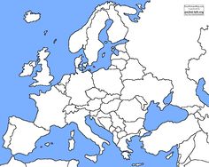 the map shows europe in different colors