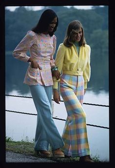 70s Inspired Outfits, Beverly Johnson, Gingham Pants