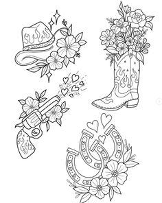 #tattoodesign #tattoodrawing #cutetattoos #girlytattoos #cowboyboots #westerntattoo #tattoo #uktta #uktattoo #inkrdgirls
11w Drawings For Tattoo Portfolio, Western Country Tattoo, Western Tattoo Drawings, May Inspired Tattoos, Matching Western Tattoos Couples, Cowgirl Flash Tattoo, Western Flash Tattoo Sheet, Girly Cowboy Hat Tattoo, Cowgirl Boot Tattoo Ideas