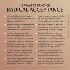 Life Is Worth Living, Radical Acceptance, Dialectical Behavior Therapy, Therapy Counseling, Therapy Worksheets