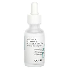 Golden-Rx Complex Refresh Refreshing booster serum with Golden-Rx Complex and AHA and BHA to remove dead skin cells for brighter, smoother skin. Our eBay Store About Us Contact Us Add to Favorite Sellers Expiration Date: 03/01/2026 Disclaimer: Our receiving department does its best to verify and then enter the correct expiration dates for all incoming products. However, discrepancies do occur from time to time. This being said, the exceptionally high turnover at iHerb ensures that our inventory is among the freshest in the industry. CosRx, AHA BHA Vitamin C Booster Serum, 1.01 fl oz (30 ml) DESCRIPTION: Golden-Rx Complex Refresh Refreshing booster serum with Golden-Rx Complex and AHA and BHA to remove dead skin cells for brighter, smoother skin. SUGGESTED USE: Apply a proper amount evenly, Aha Bha Serum, Bha Serum, Niacinamide Benefits, Skincare Face Masks, Hyaluronic Acid Benefits, Aha And Bha, Affordable Skincare Products, Skincare Korean, Skin Advice